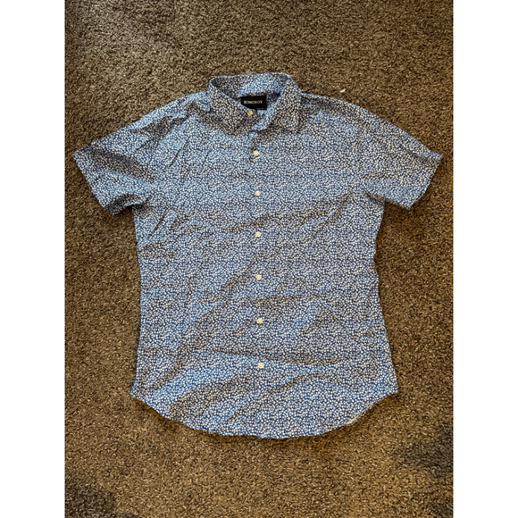 BONOBOS Other - Men's BONOBOS Casual Button Down Shirt M Blue White Floral Slim Fit